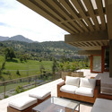 Casa Larraguibel Rubio / Jorge Figueroa + Asociados - Casas, Terraza, Fijación Vigas, Mesas, Iluminación, Sillas