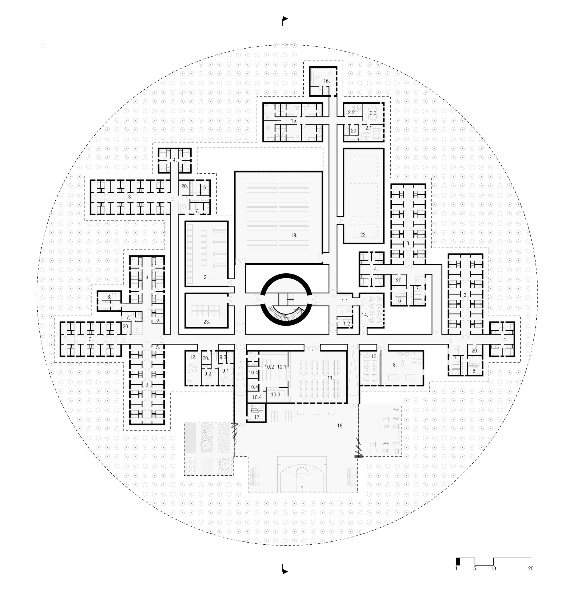 Pacific Ocean Platform Prison Competition Entry / Povilas Zakauskas, Tomas Vaiciulis, Kristijonas Skirmantas - Image 4 of 8