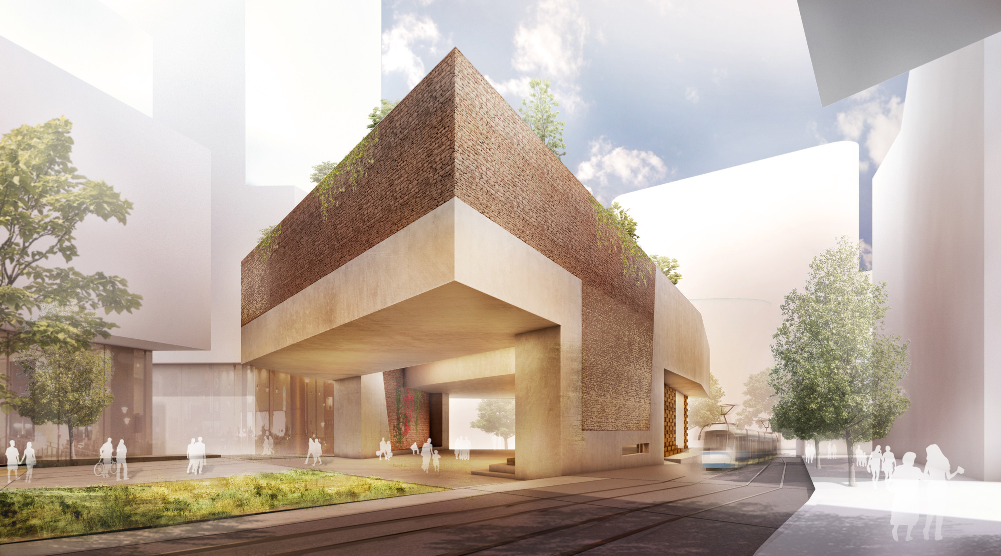 Green Square Library & Plaza Proposal / Gus Wüstemann Architects, Courtesy of Gus Wüstemann Architects