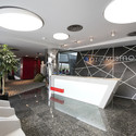 Azercosmos / Nariman Architecture - Office Buildings, Kitchen, Facade, Chair