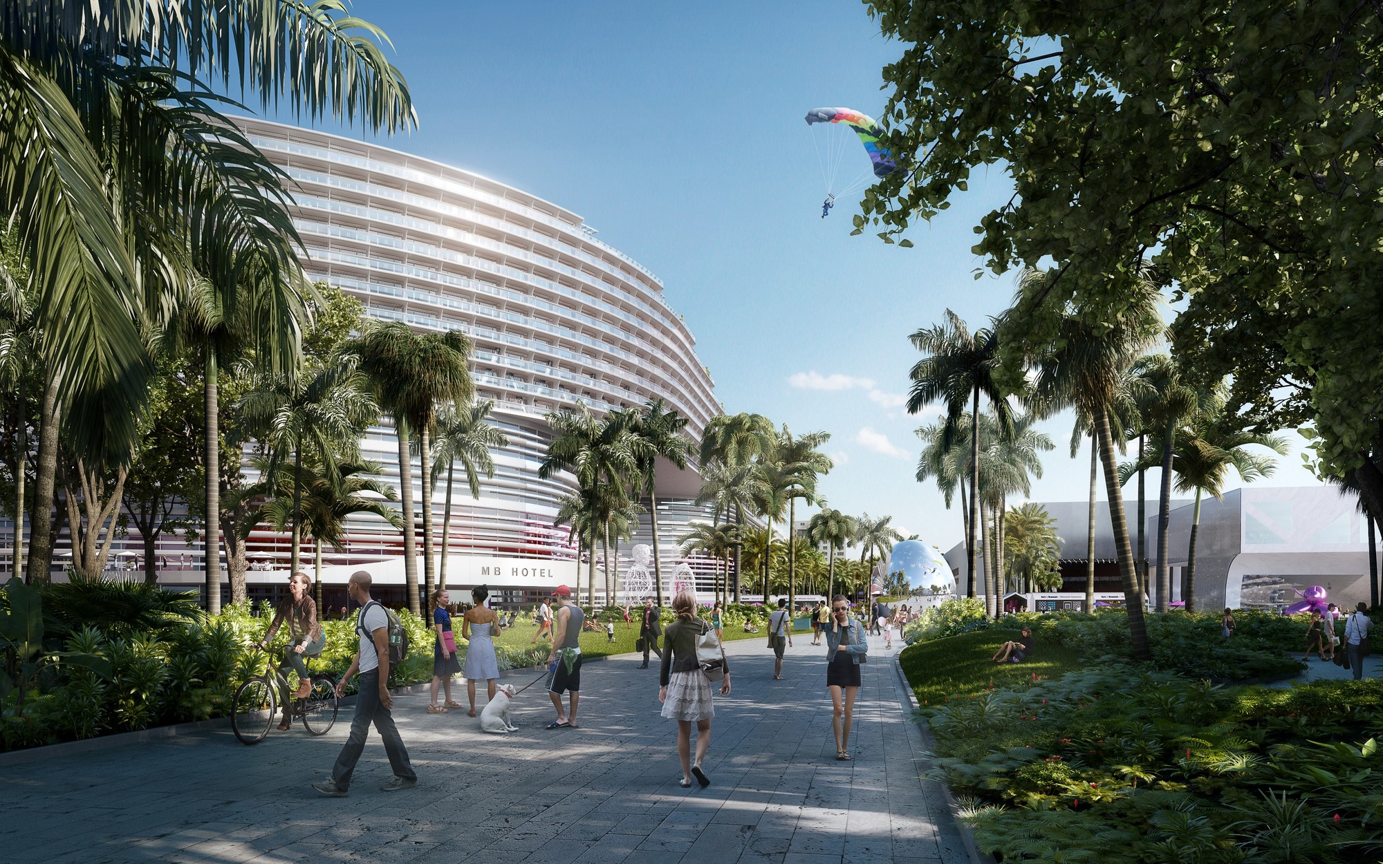 Gallery Of Oma Proposes Radical Redevelopment Plan For The Miami Oma Proposes Radical Redevelopment Plan For The Miami Beach Convention Center Hotel Entry Courtesy