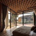 Courtesy of Kengo Kuma & Associates Art Villas, Block D: Kengo Kuma diseña casas con cubiertas de roca volcánica en Corea del Sur - Image 4 of 4