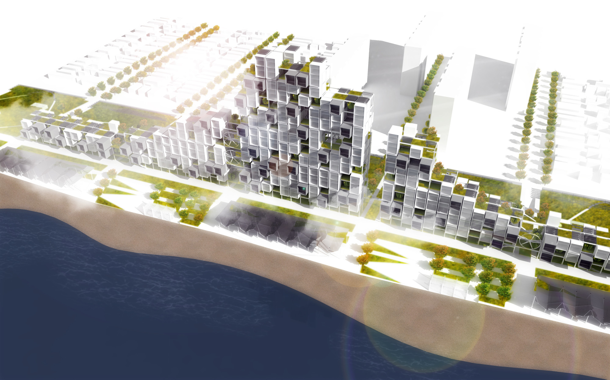 28+: MOMA PS1 Rockaway Call for Ideas Winning Proposal / Michael Sorkin Studio - Urban Design , Facade, Table