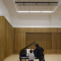 Chetham’s School of Music / Stephenson ISA Studio - Interior Photography, Stairs, Bench