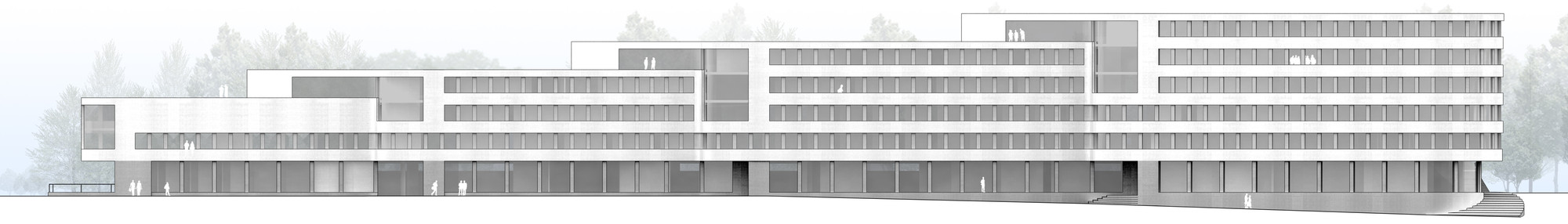 Primer Lugar Concurso Diseño y Construcción del Campus Universitario Supsi en Lugano - Imagen 21 de 24
