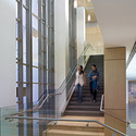 Founders Hall / Overland Partners - University, Stairs, Handrail, Facade