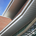 Founders Hall / Overland Partners - University, Stairs, Facade, Handrail, Beam