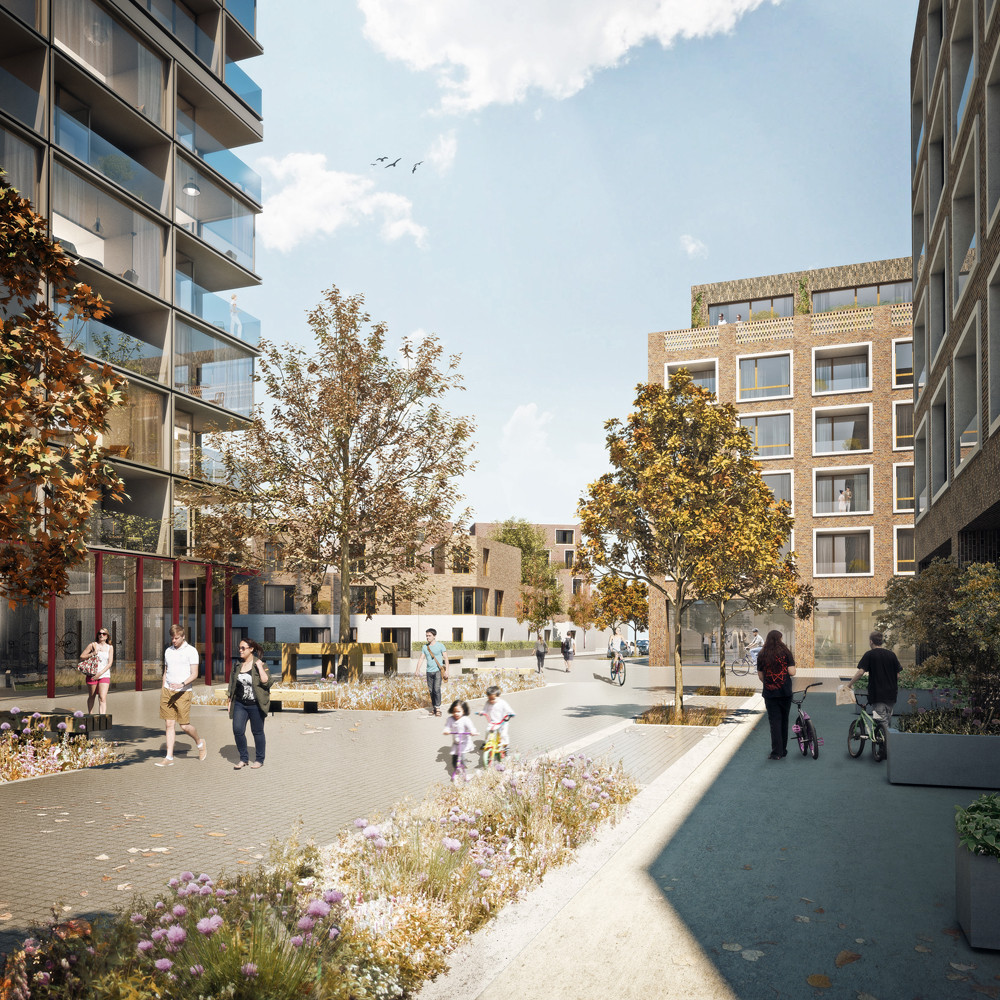Agar Grove Estate Redevelopment Proposal / Hawkins\Brown, © Forbes Massie