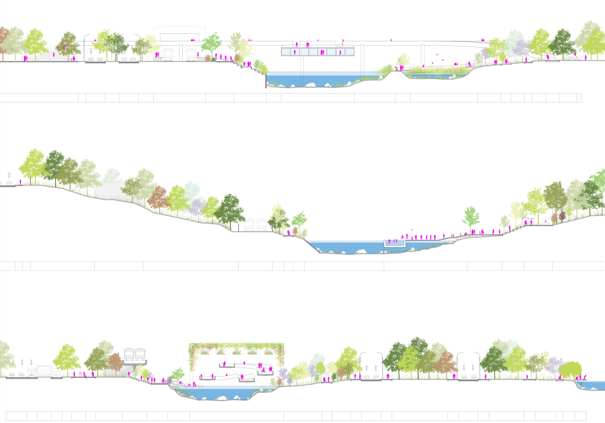 sections. Image Courtesy of L+CC + Taller 301 + openfabric