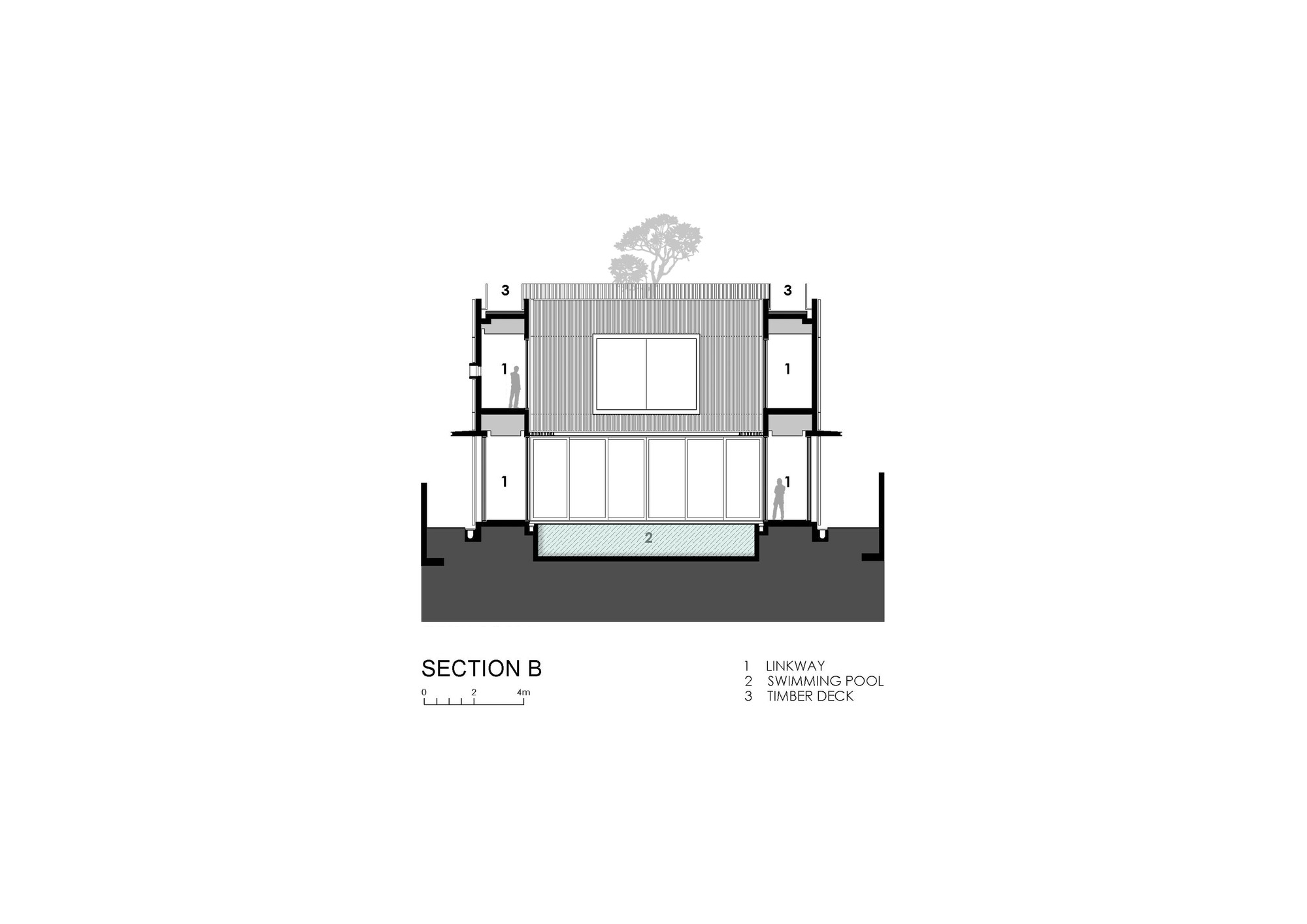 Section Tree In House Gallery of Centennial Tree House / Wallflower Architecture + Design - 30