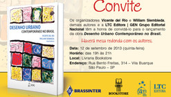 Mesa redonda e lançamento do livro “Desenho Urbano Contemporâneo no Brasil”, em São Paulo