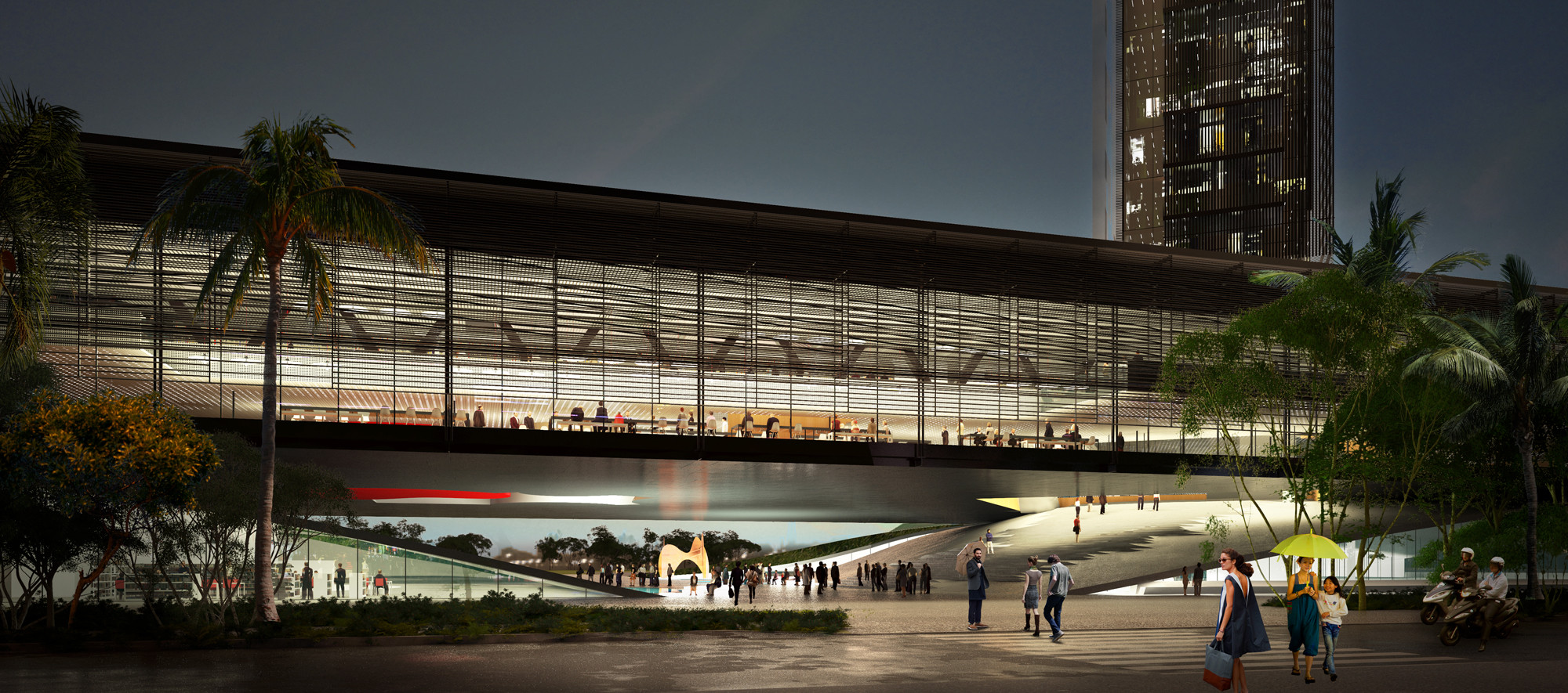 Second Prize. Image Courtesy of Jean-Loup Baldacci via Taichung City Cultural Center