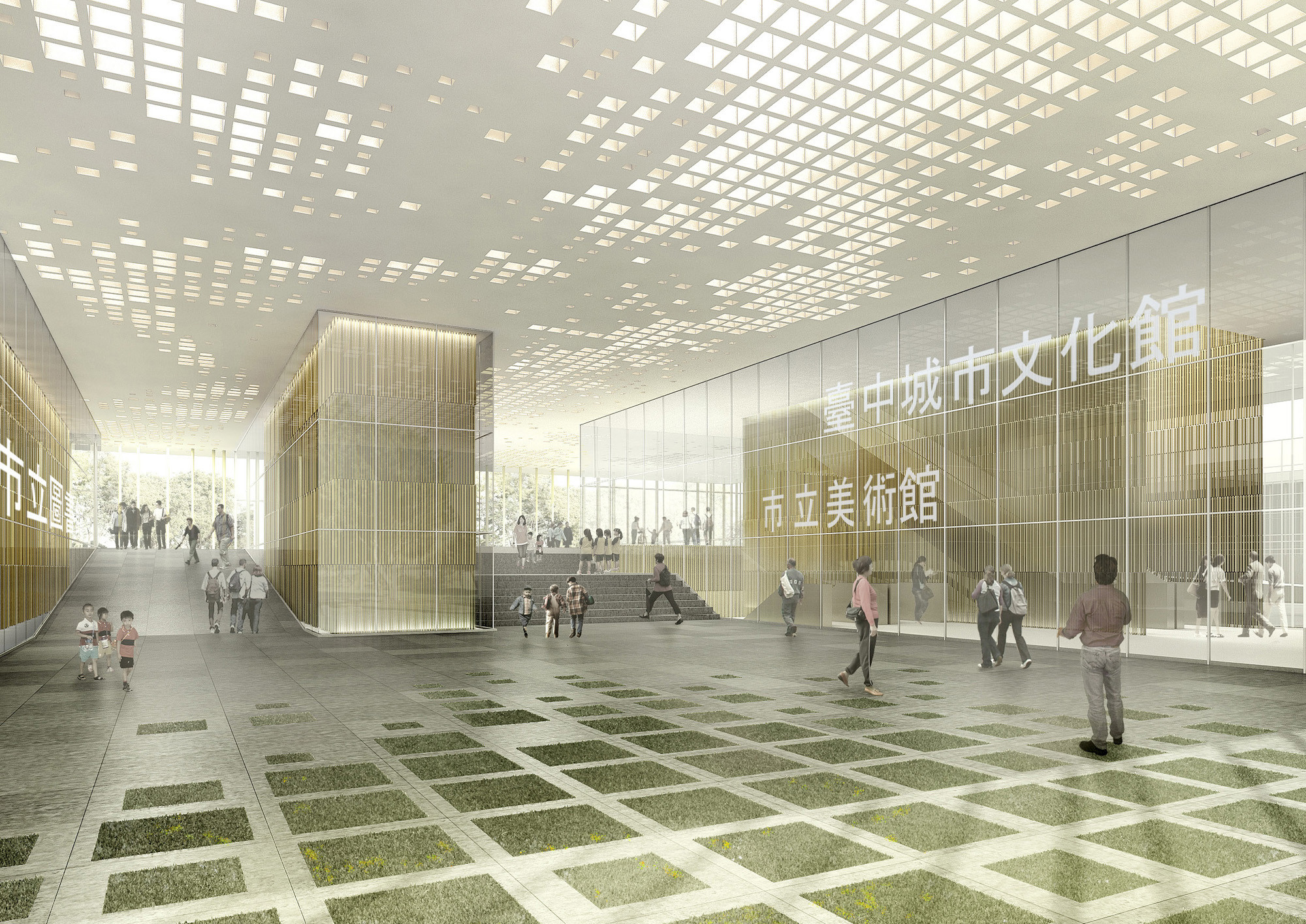Honorable Mention. Image Courtesy of Stucheli Architekten AG / Mathis Tinner via Taichung City Cultural Center