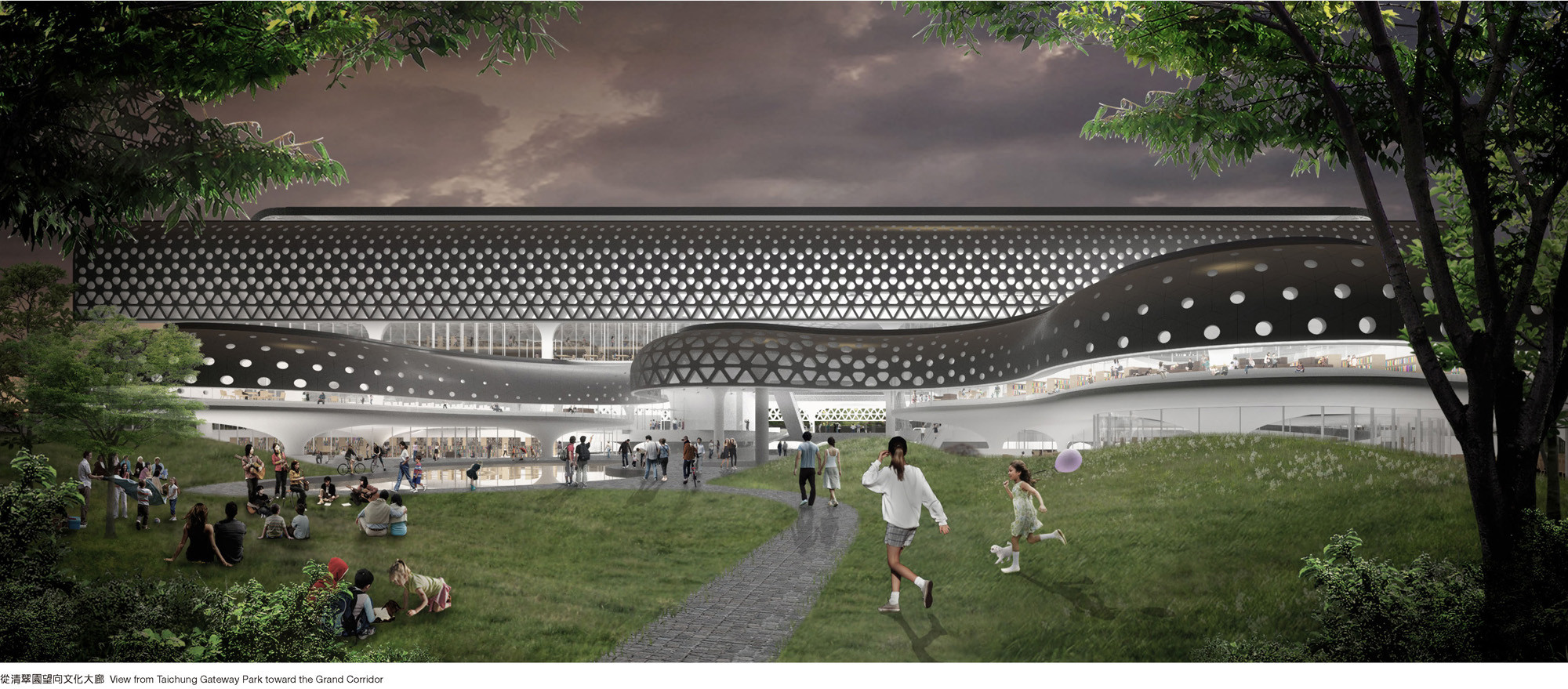 Honorable Mention. Image Courtesy of MASS STUDIES / Minsuk Cho via Taichung City Cultural Center