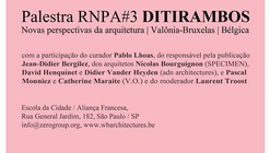 Palestra RNPA#3 DITIRAMBOS na Escola da Cidade