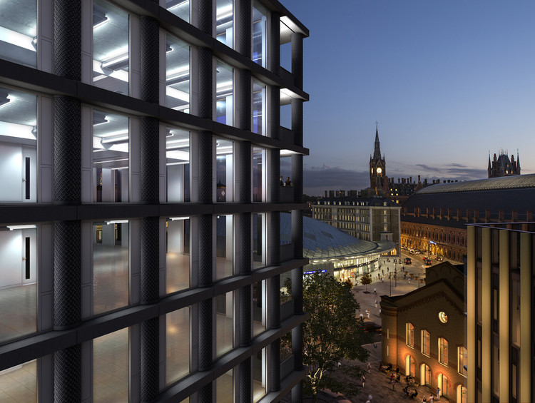 Gridiron, One St. Pancras Square / David Chipperfield, Battle Bridge Place. Imagem Cortesia de Gridiron / King's Cross Central Limited Partnership