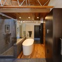 Midvale Courtyard House / Bruns Architecture - Bathroom, Bathtub, Shower, Toilet, Beam, Sink