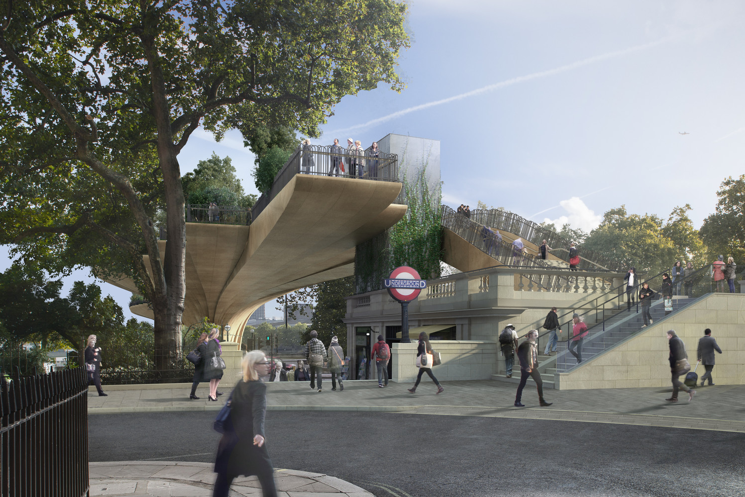 Thomas Heatherwick divulga novas imagens da "Garden Bridge" em Londres - Imagem 3 de 7