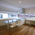 House at Komazawa / Atelier HAKO Architects  - Houses, Kitchen, Handrail, Beam, Countertop, Table, Chair, Sink