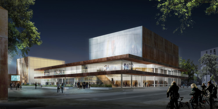 Schmidt Hammer Lassen vence competição para projetar o Teatro Vendsyssel, na Dinamarca - Centro De Artes