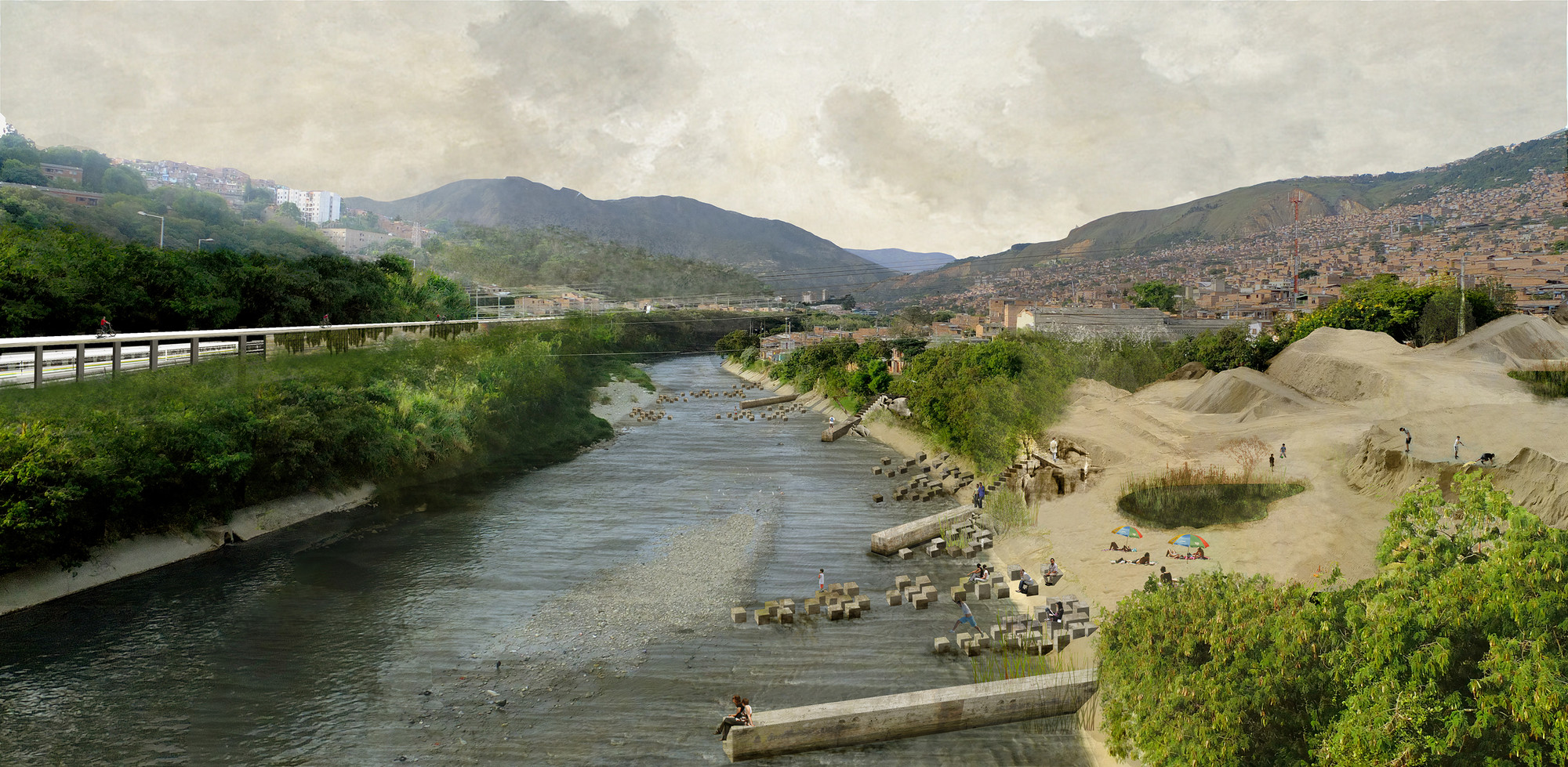 Parque de las arenas. Image Courtesy of Equipo Segundo Lugar