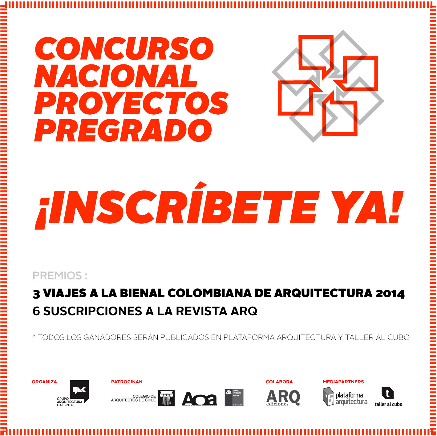 Inscripciones abiertas para el Concurso Nacional de Proyectos de Pregrado / Chile, Courtesy of Grupo Arquitectura Caliente
