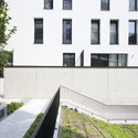 Apartments Jordaenskaai Antwerp / Crepain Binst Architecture - Apartments, Courtyard, Facade, Stairs, Handrail