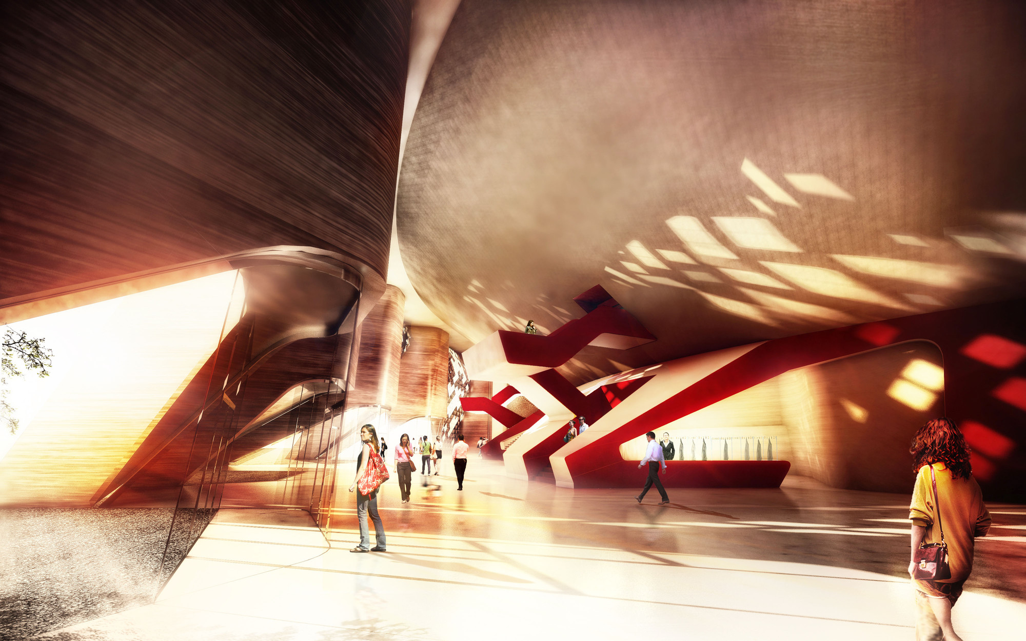 Lobby. Image Courtesy of Graft Architects