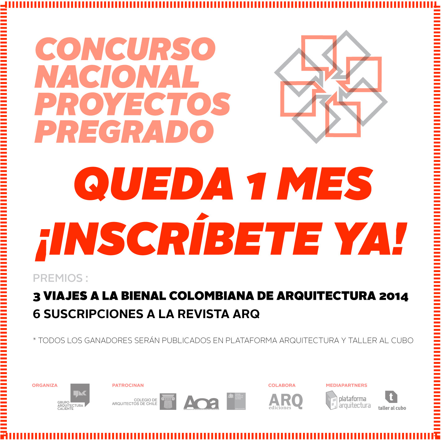 Un mes para inscribirte en el Concurso Nacional de Proyectos de Pregrado / Chile, Courtesy of Arquitectura Caliente