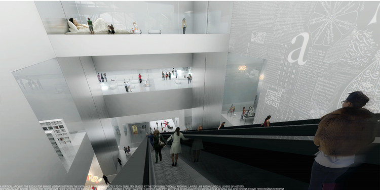 Proposta vencedora para o NCCA, por Heneghan Peng Architects. Cortesia de NCCA