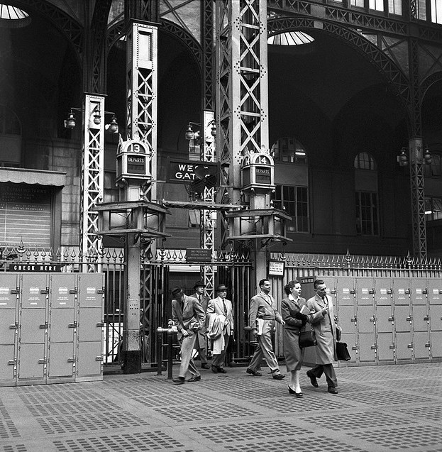 Entrance to tracks, 1958. Image © Nick DeWolf Photo Archive