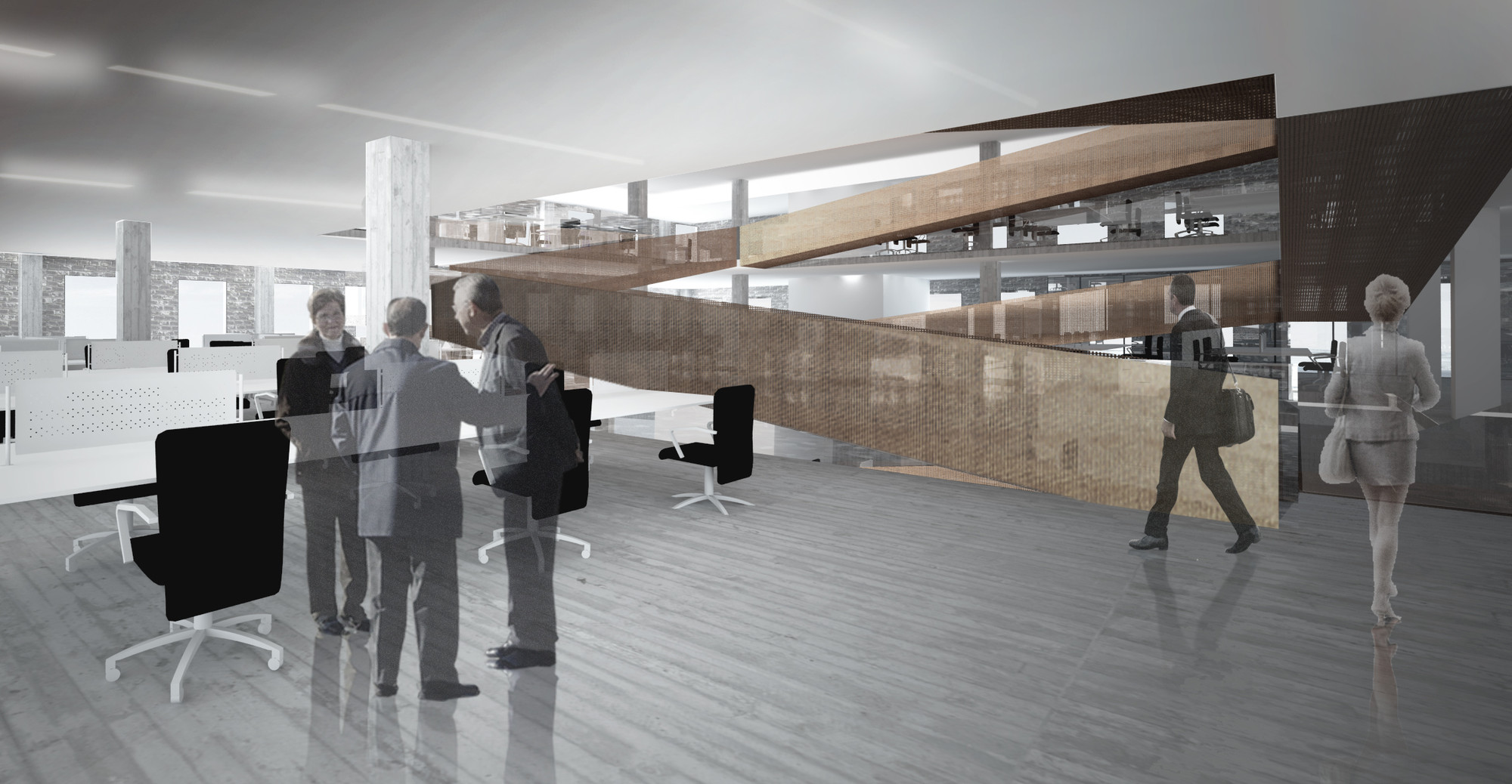 Render Vista Interior. Image Courtesy of Gubbins Arquitectos