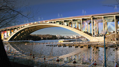 Visiondivision Proposes Pedestrian Promenade Beneath Stockholm Bridge 