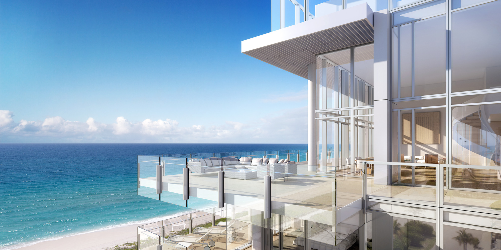 Richard Meier Unveils First Florida Beach Project, Now Underway - Windows, Facade