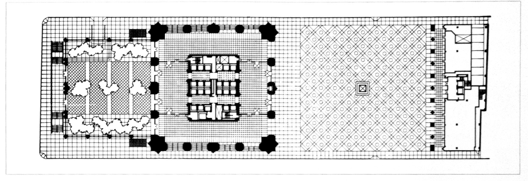 Terrace and ground level plan