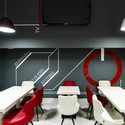 TEMPO / Parasite Studio - Interior Design, Door, Table, Chair, Lighting