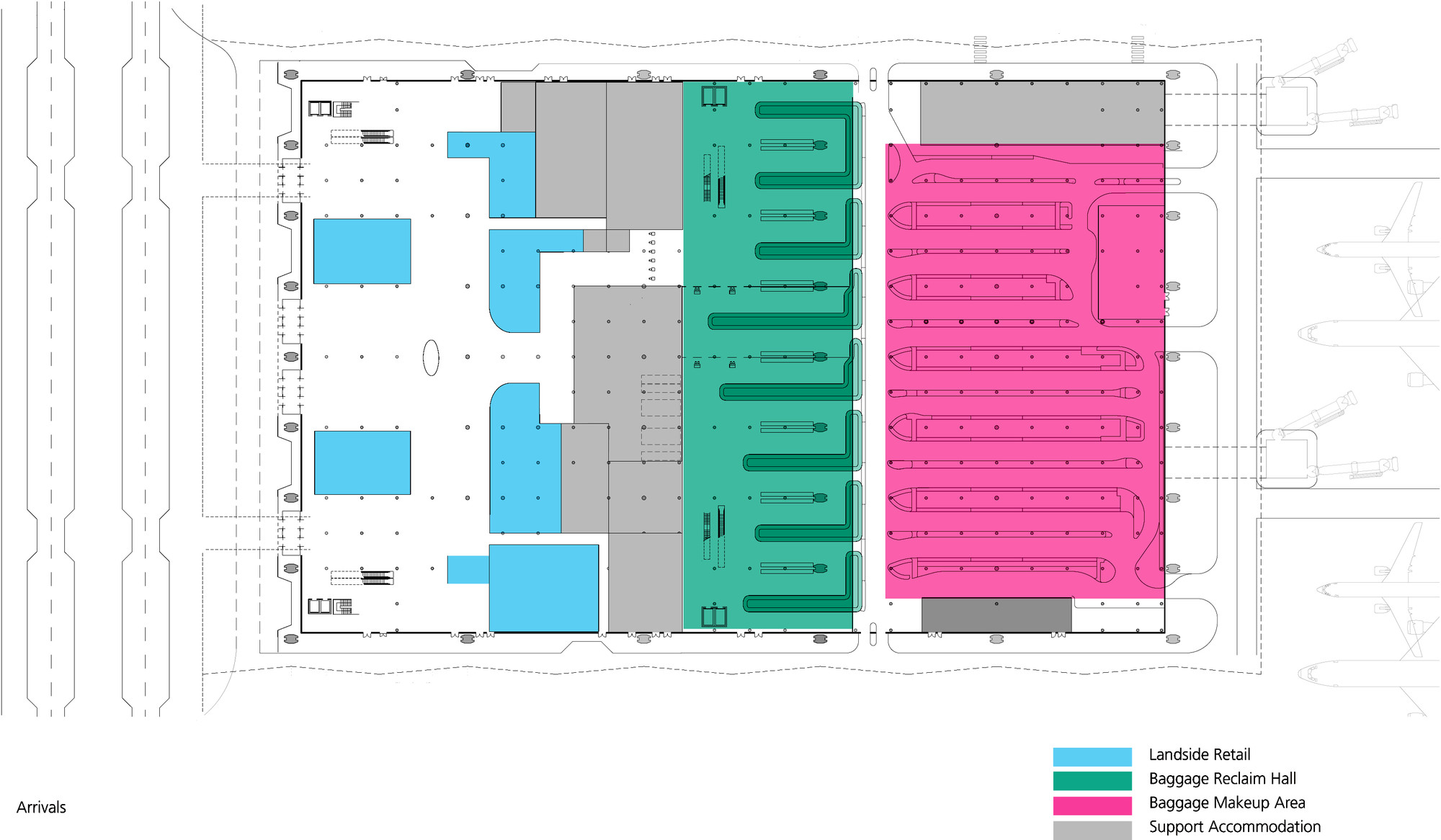 Arrivals Level 1 Floor Plan