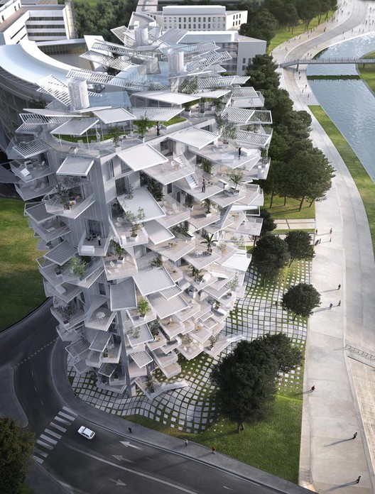 Equipo liderado por Sou Fujimoto diseña torre de vivienda inspirada en árboles para Montpellier - Imagen 1 de 8