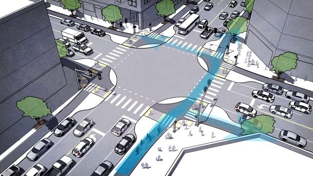 Vídeo: Cruzamentos mais seguros para carros, bicicletas e pedestres - Imagem 3 de 3