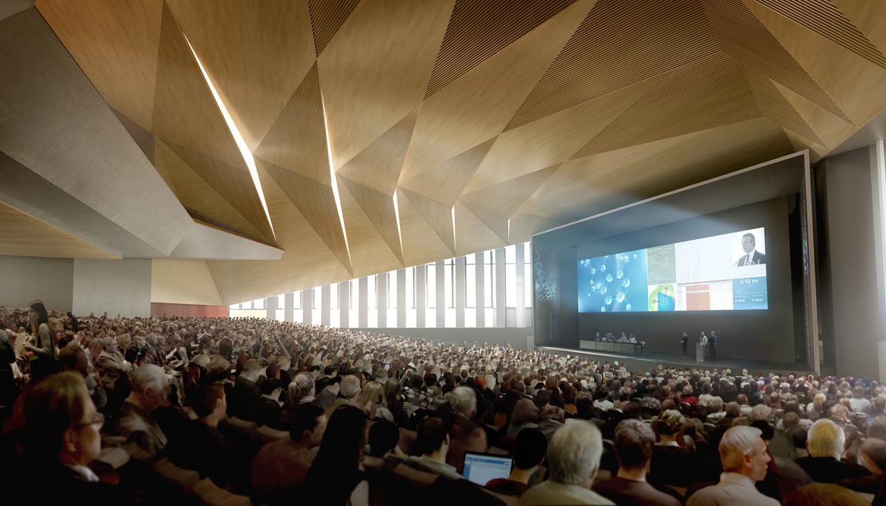 Auditorium Visualisation. Image Courtesy of SwissTech Convention Center and Northern District