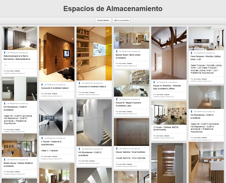 Plataforma Arquitectura en Pinterest