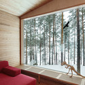 Kettukallio / Playa Architects - Windows, Door, Beam, Forest