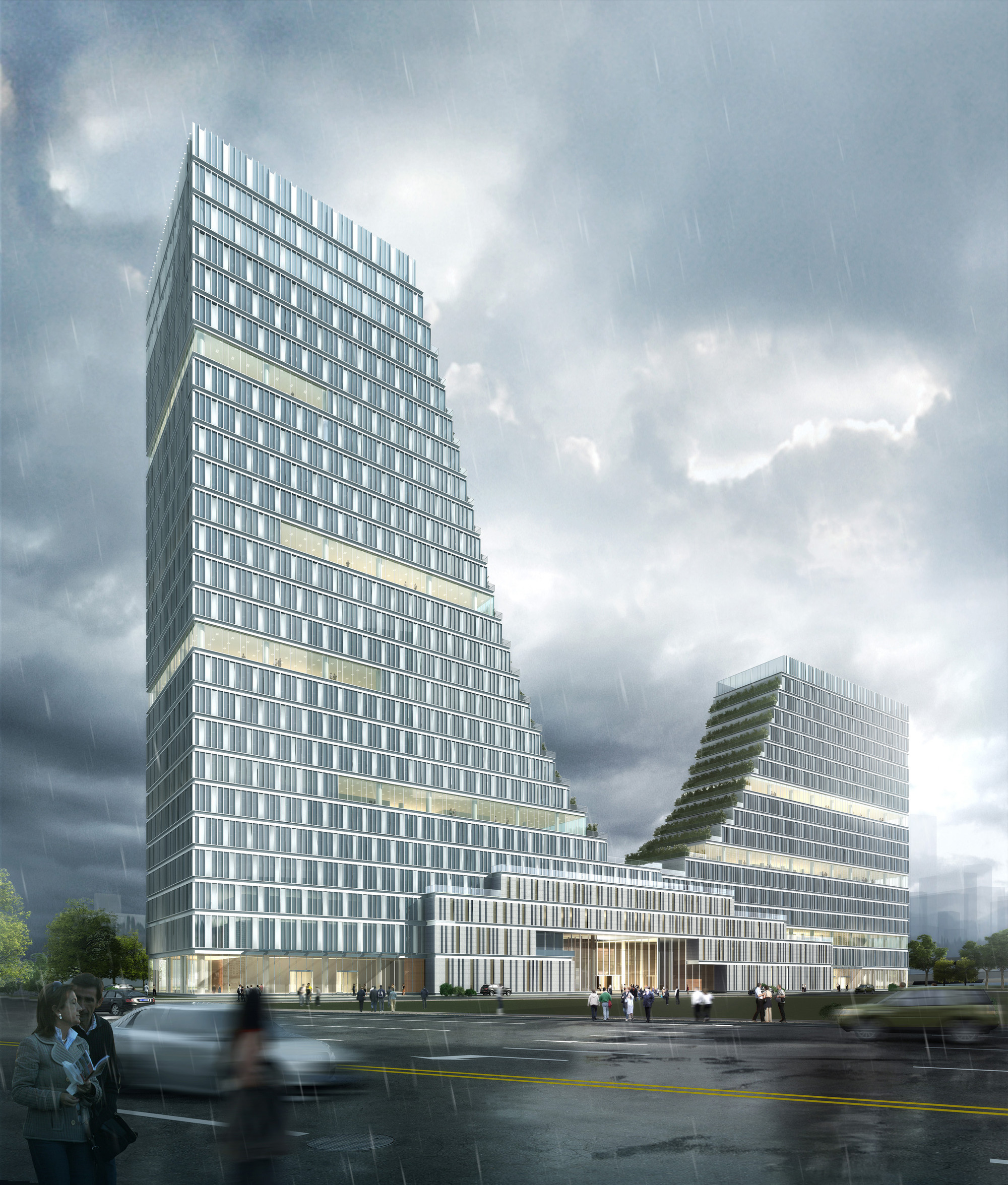 Comienza la construcción de la Torre para las Oficinas Nanjing de UDG en China - Imagen 2 de 12