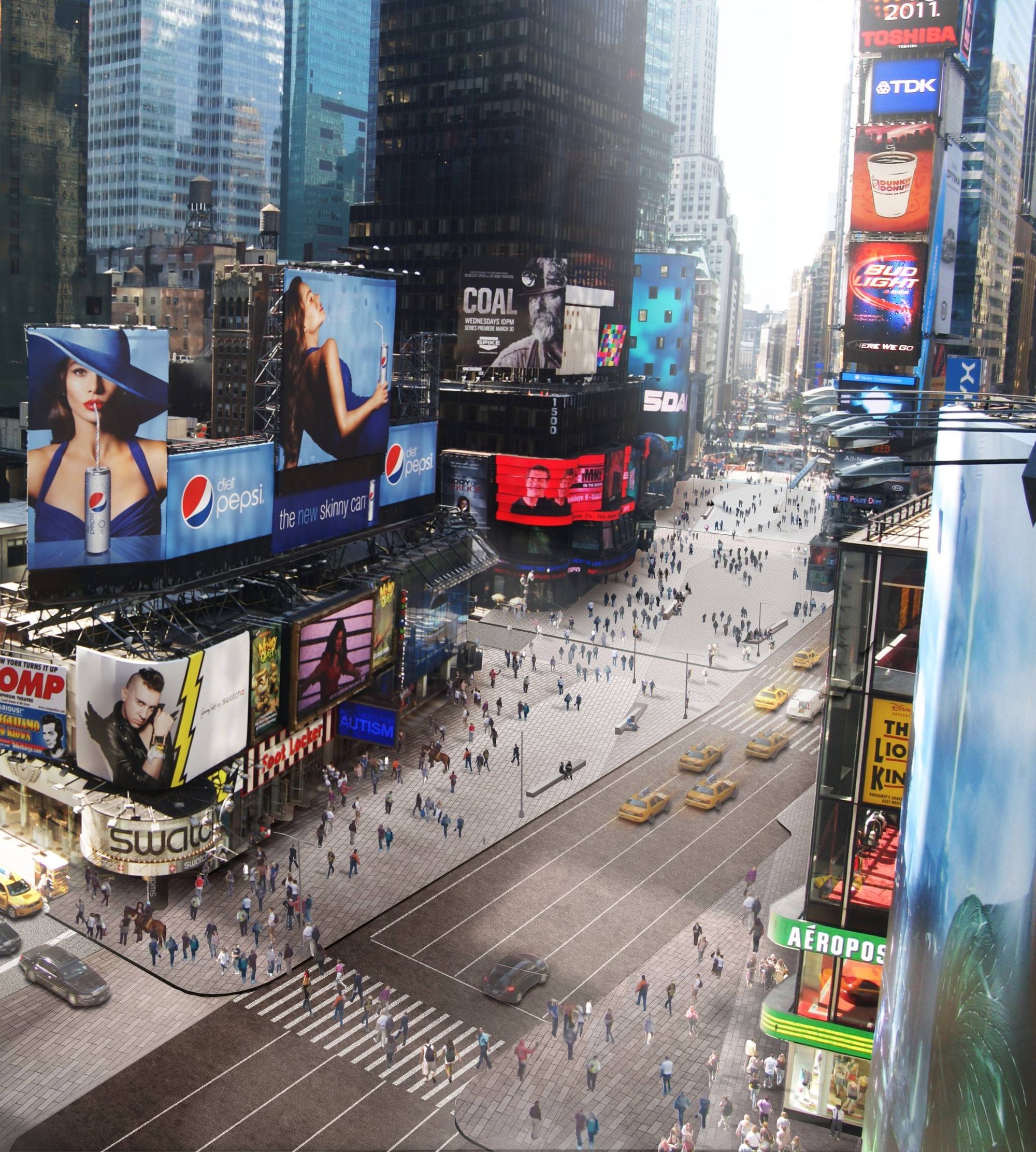 Pedestrianização da Times Square deve ser concluída em 2016 - Imagem 8 de 14