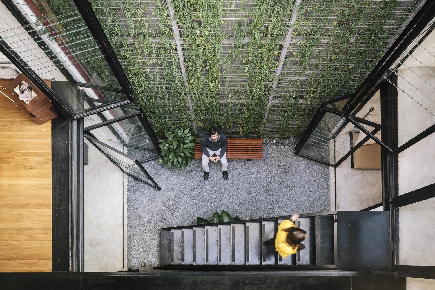 Produtora Kana / AR Arquitetos - Escada, Fachada, Corrimão