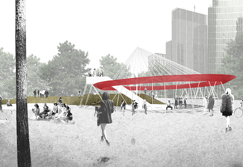 Finalista: 'Flying Circus' de Nicolás Stutzin. Image Courtesy of YAP_CONSTRUCTO