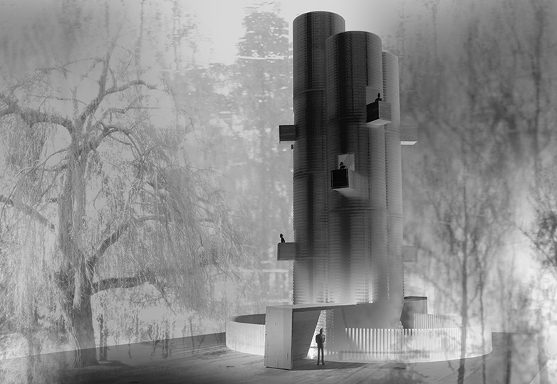 Finalista: 'Noise Tower' de Thiermann + Cruz. Image Courtesy of YAP_CONSTRUCTO