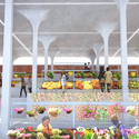 Estrutura leve de concreto vence competição para a nova Praça do Mercado de Gramalote, Colômbia - Mercado