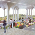 Lightweight Concrete Structure Wins Competition for New Gramalote Market Plaza - Arcade, Garden