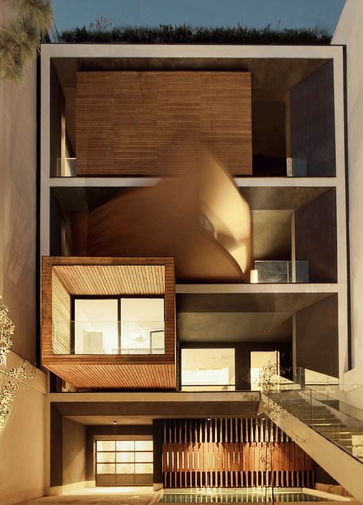 Sharifi-ha House  / Next Office–Alireza Taghaboni - Houses, Facade, Stairs, Lighting